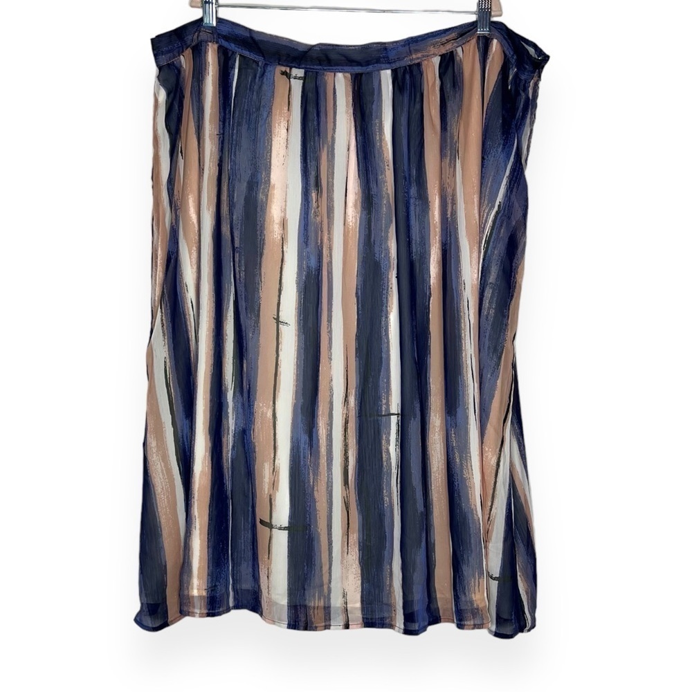 Modcloth Painterly Striped Skirt